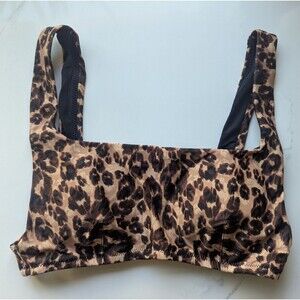 Aerie Leopard Print Bikini Top